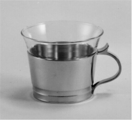 Teeglashalter mit Jenaer-Glas-Einsatz 0,125 l